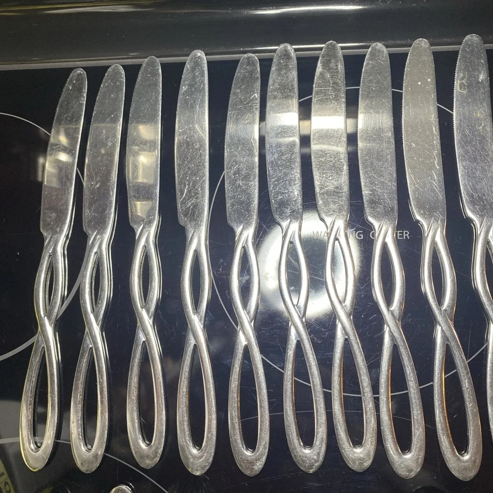 Cambridge Allusion Infinity 24‎ Pc Lot 11 Knives 13 Larger Spoons